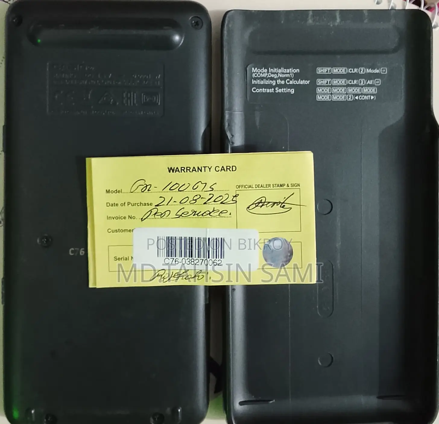 Casio (Original) 100-Mx Calculator Genuine Warranty Available