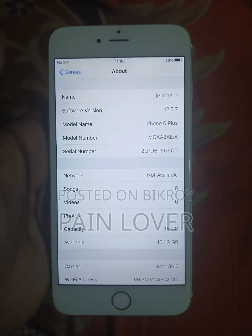 Apple iPhone 6s Plus 16 GB Gold