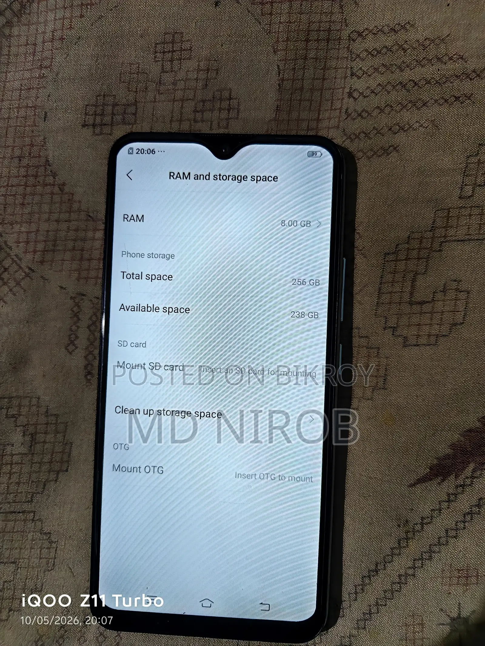 Vivo Y17 ২৫৬ জিবি নীল