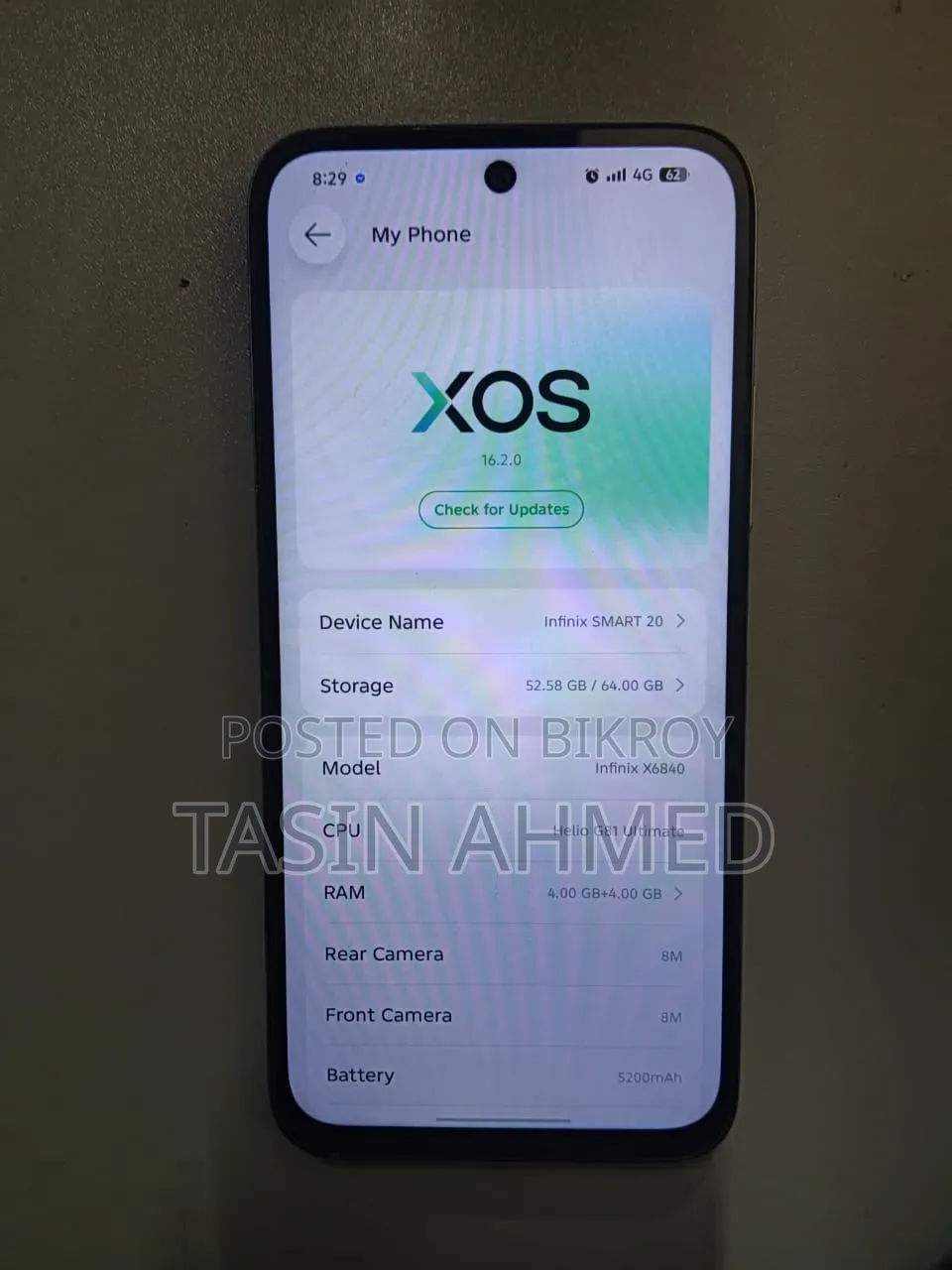 Infinix Smart 20 64 GB Silver