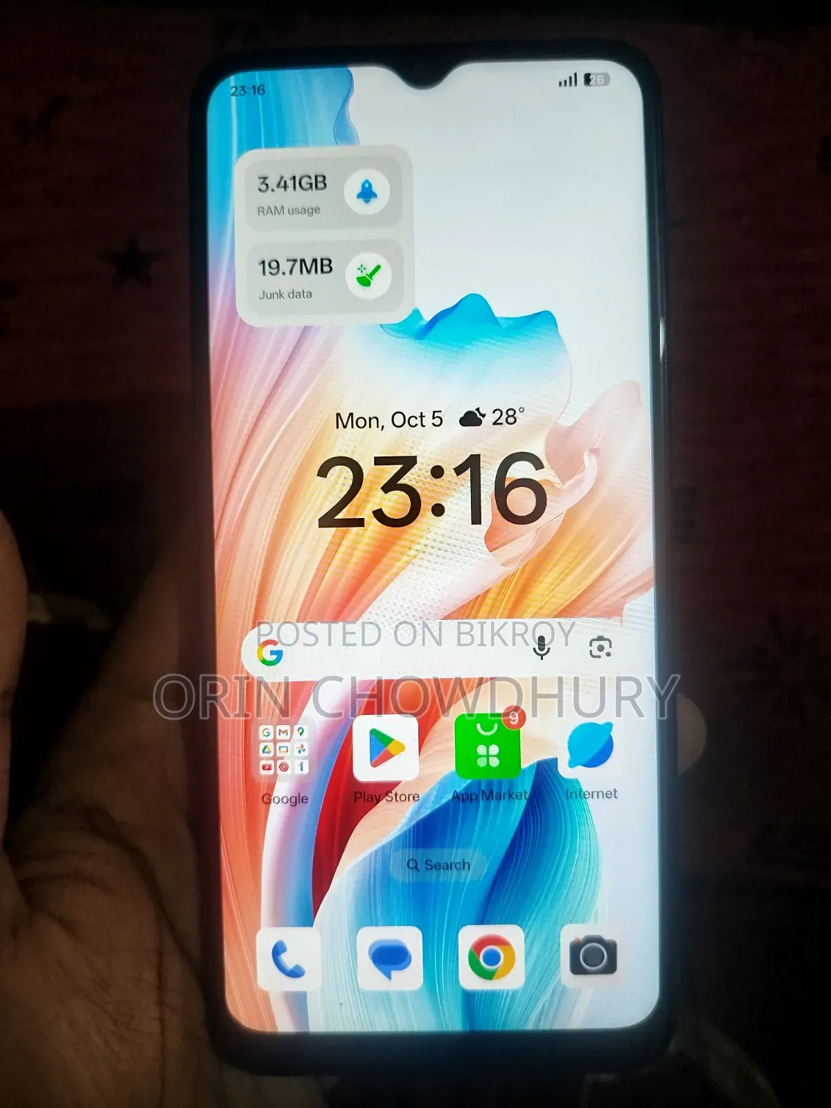 ওপ্পো এ৩৮ ১২৮ জিবি ব্ল্যাক