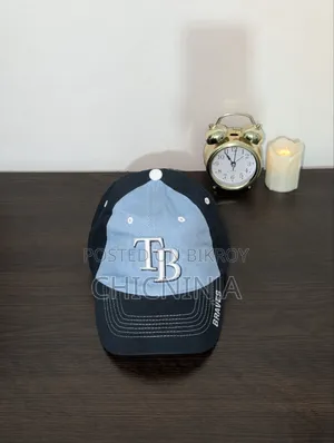 Light Blue & Black Adjustable Fashion Cap