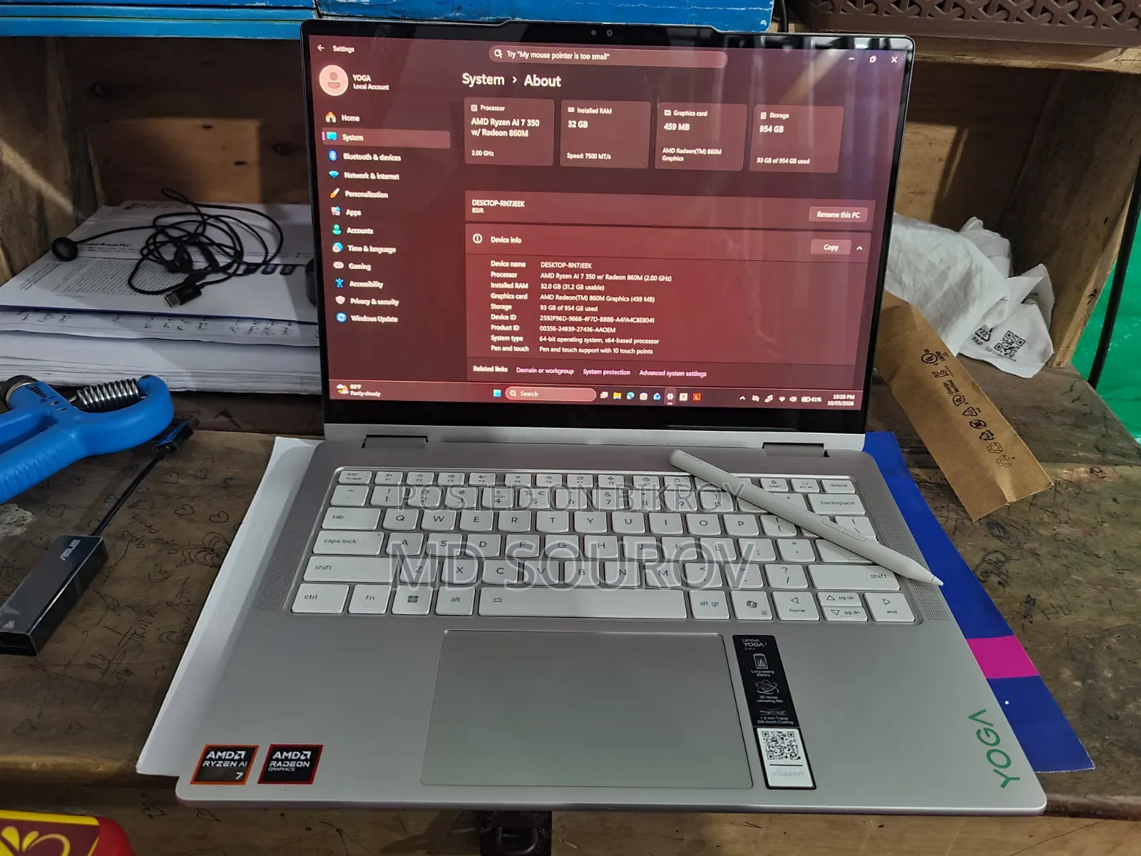 New Laptop Lenovo 32GB AMD Ryzen 7 SSD 1T