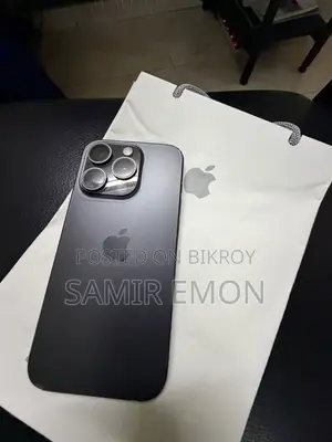 অ্যাপল আইফোন ১৫ প্রো ১২৮ জিবি ব্ল্যাক