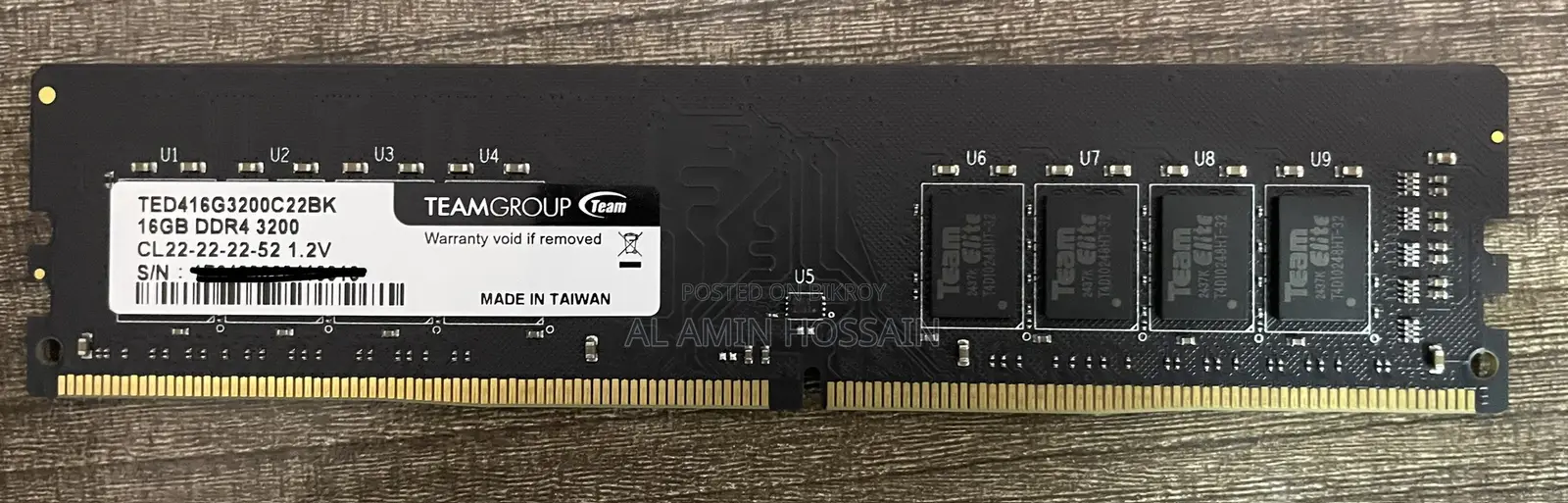 Teamgroup 16 Gb Ddr4 3200 MHZ Desktop Ram