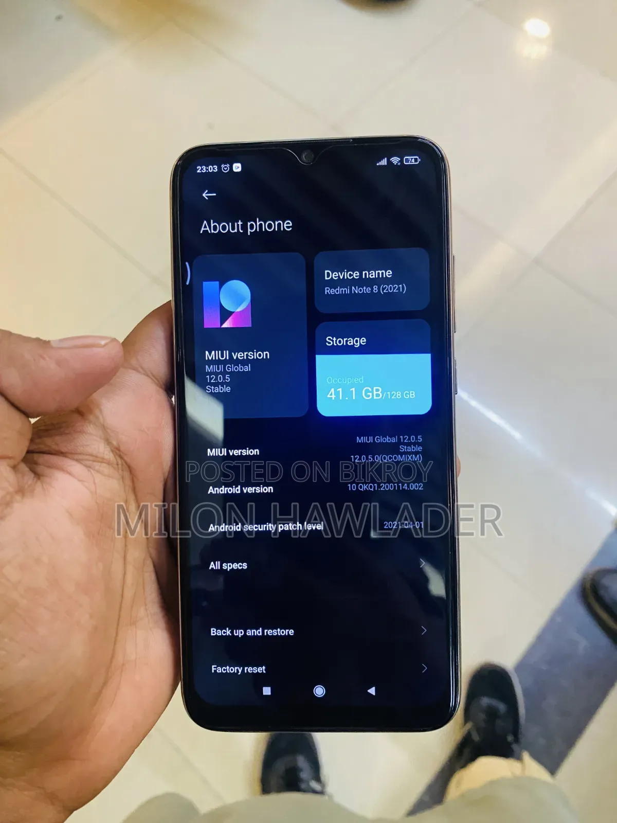 Xiaomi Redmi Note 8 128 GB Blue