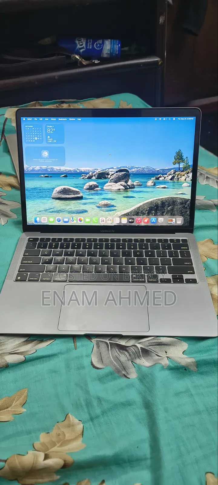ল্যাপটপ অ্যাপল ম্যাকবুক এয়ার ২০২০ ৮জিবি অ্যাপল এম১ এসএসডি ২৫৬জিবি