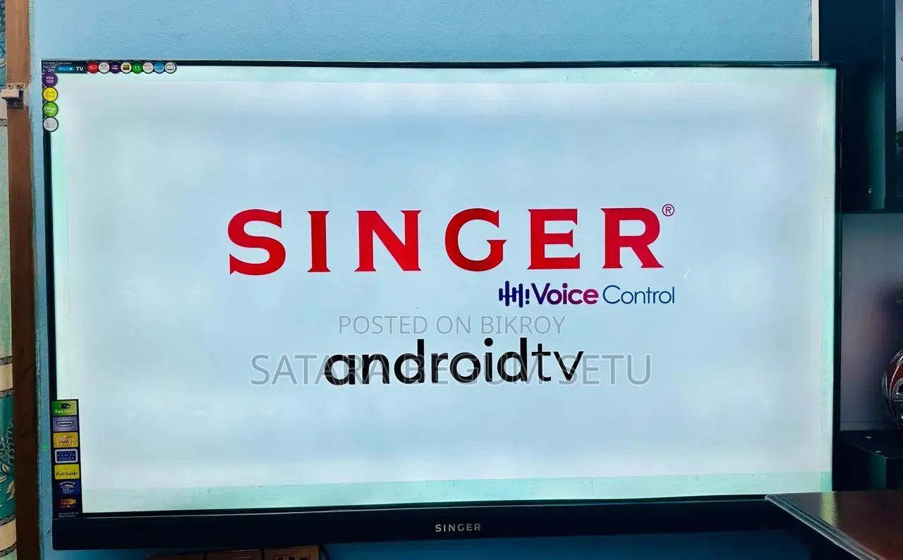SINGER 50" Google Framless 4K Inche Android Smart TV Dolby Audio Sound
