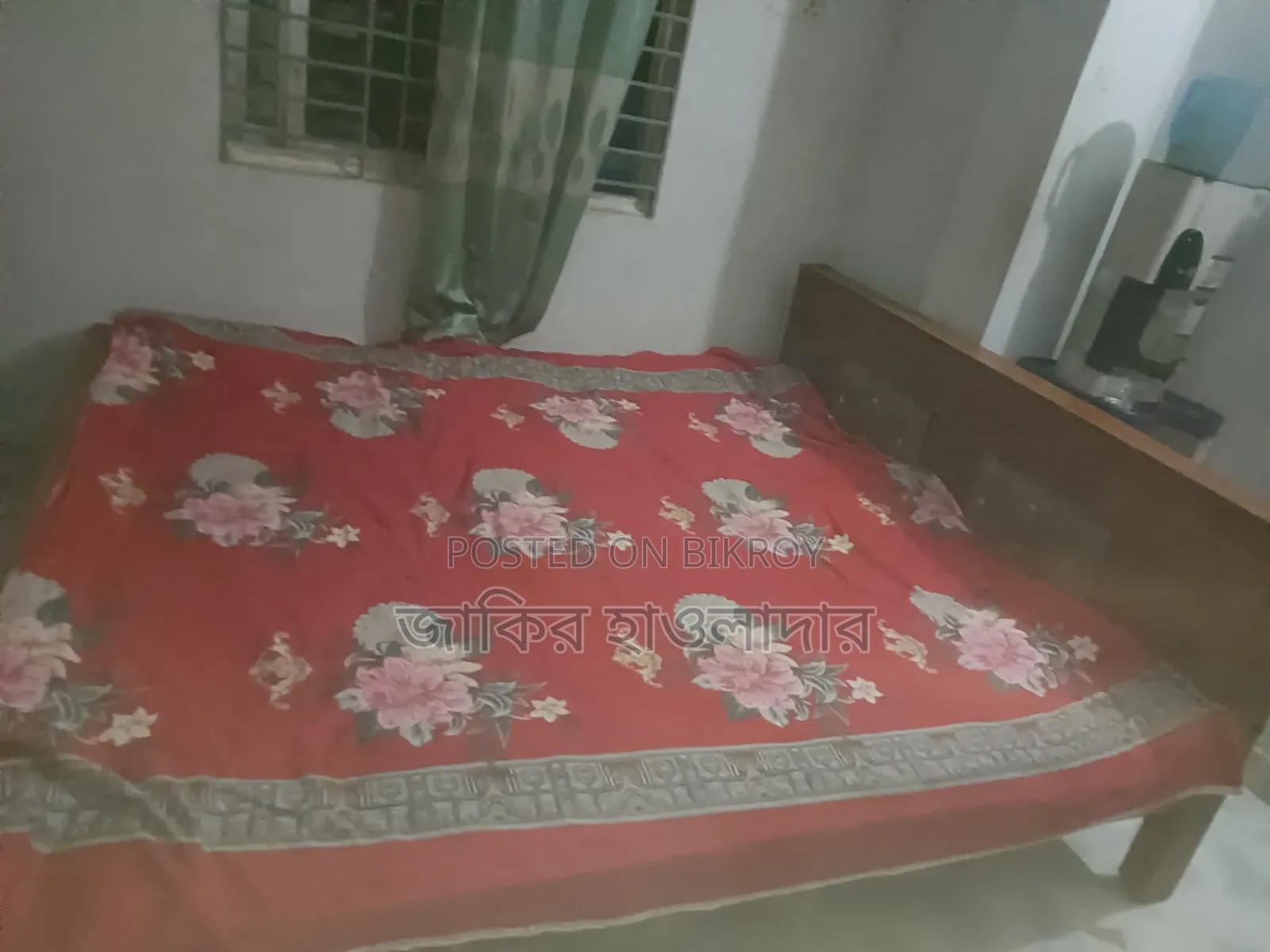 Bed along with mattress for sale as I will buy a new one