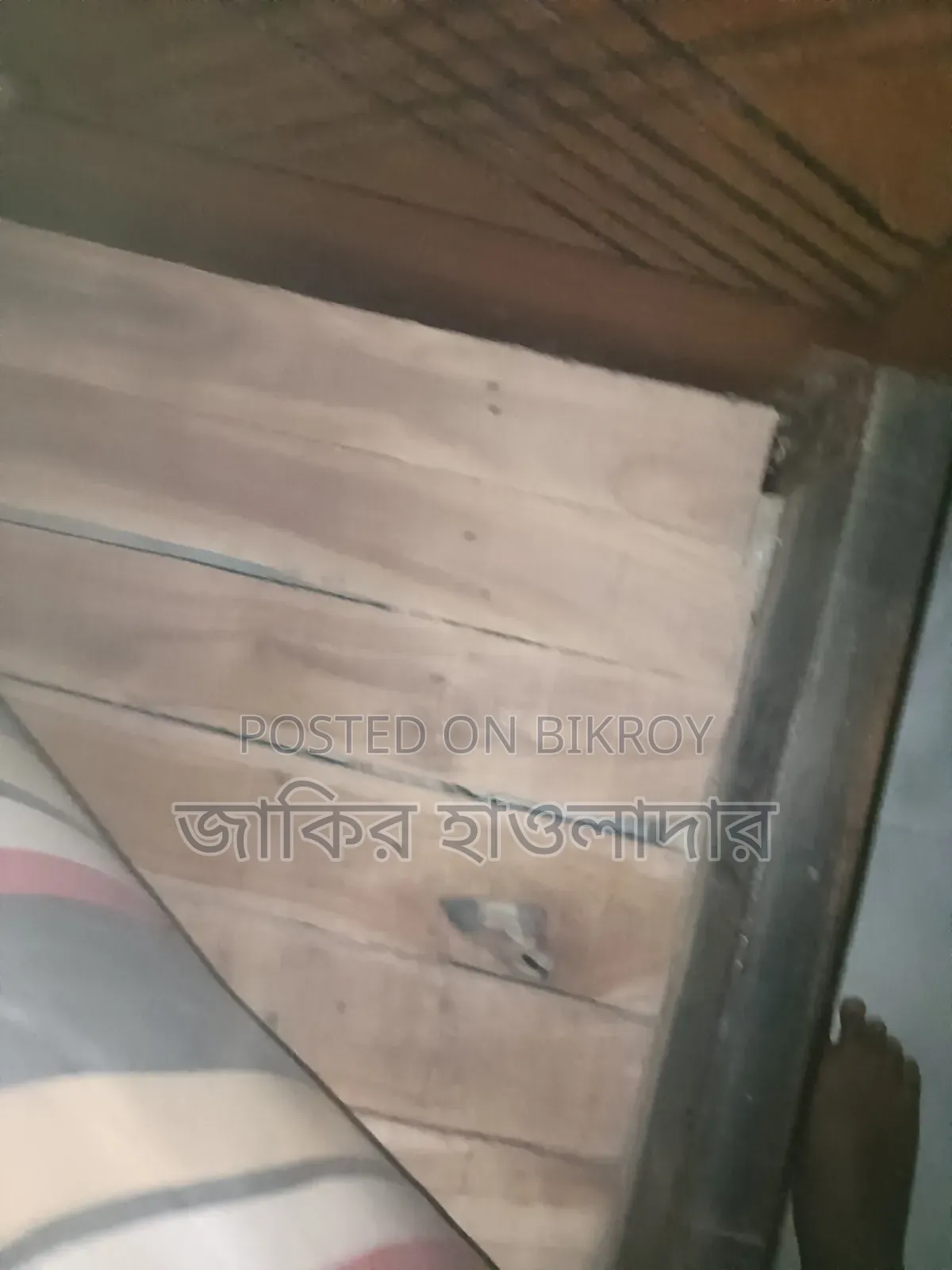 Bed along with mattress for sale as I will buy a new one