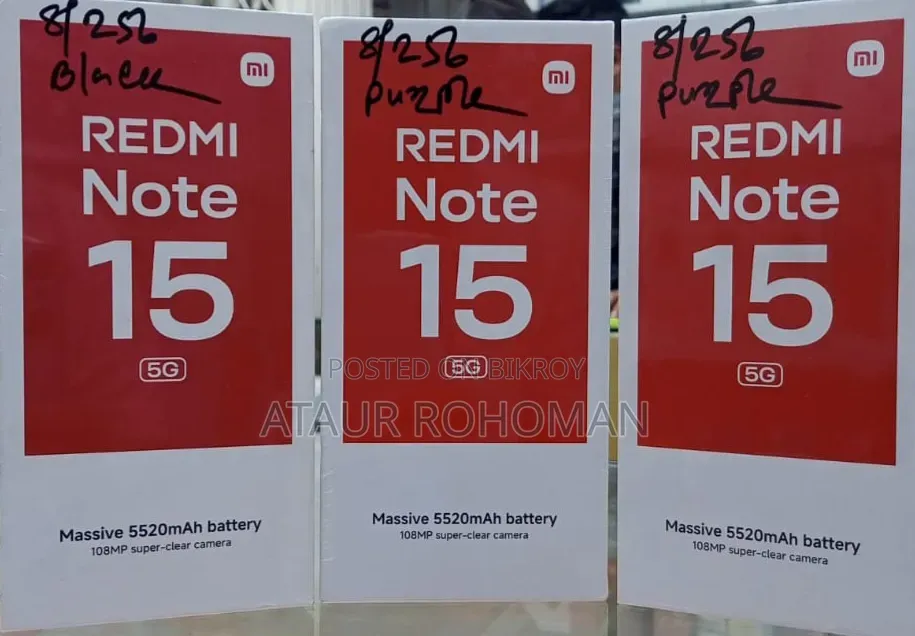 New Xiaomi Redmi Note 15 256 GB Red