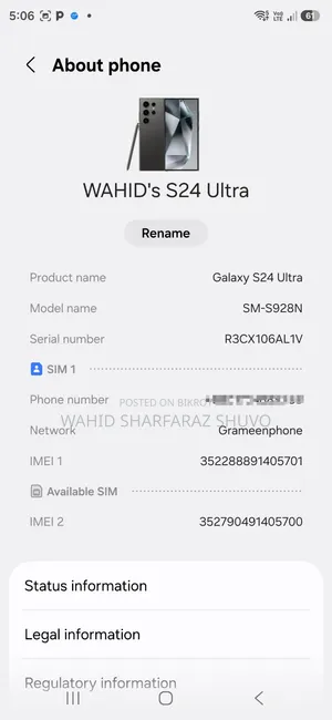 Samsung Galaxy S24 Ultra 512 GB Gray