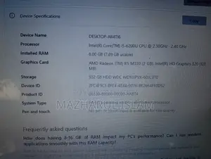 Laptop HP 8GB Intel Core i5 HDD 1T