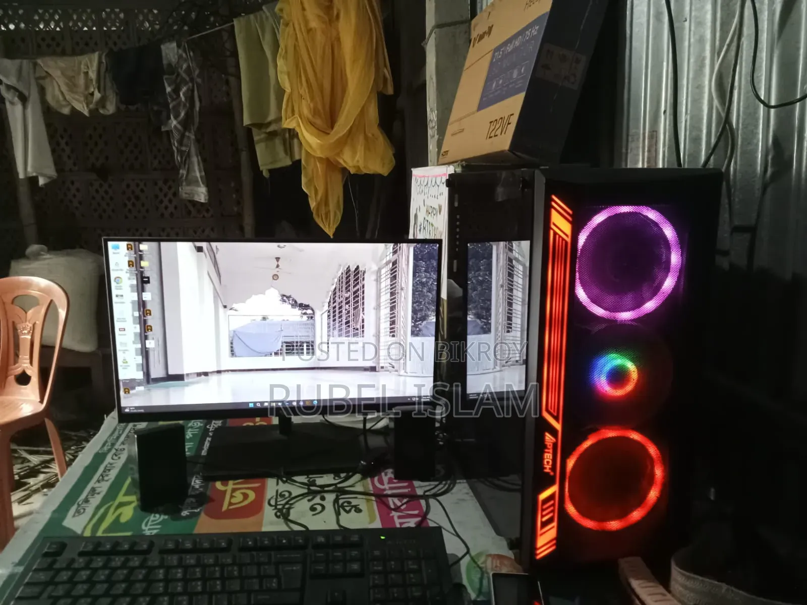 ডেস্কটপ কম্পিউটার গিগাবাইট GA-H110MSTX-HD3-ZK ৮জিবি এএমডি রাইজেন ৫ এসএসডি ২৫৬জিবি