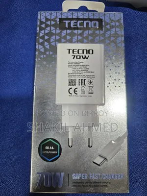 Tecno 70w Super Fast Charger