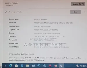 Laptop Dell Latitude 7280 8GB Intel Core i5 SSD 128GB