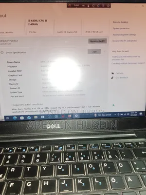 ল্যাপটপ ডেল ল্যাটিটিউড ৭২৮০ ৮জিবি ইন্টেল কোর আই৫ এসএসডি ১২৮জিবি