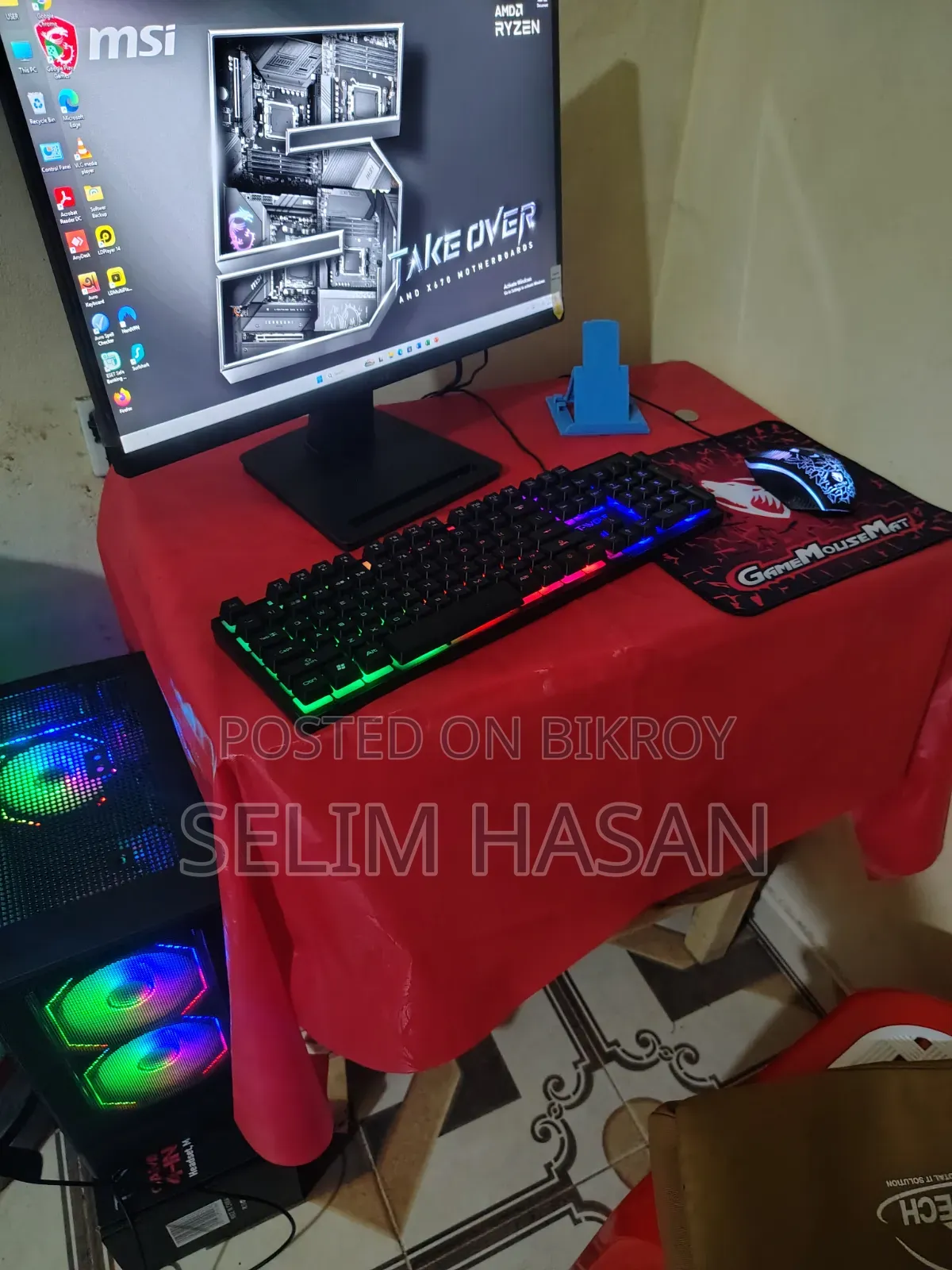 New Desktop Computer 8GB AMD Ryzen 7 SSD 512GB