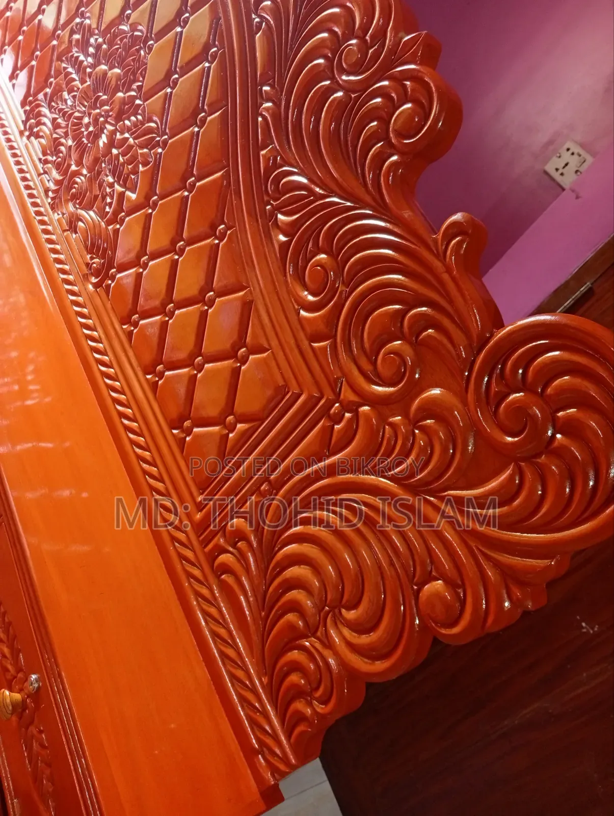 মেহগনি কাঠের খাট