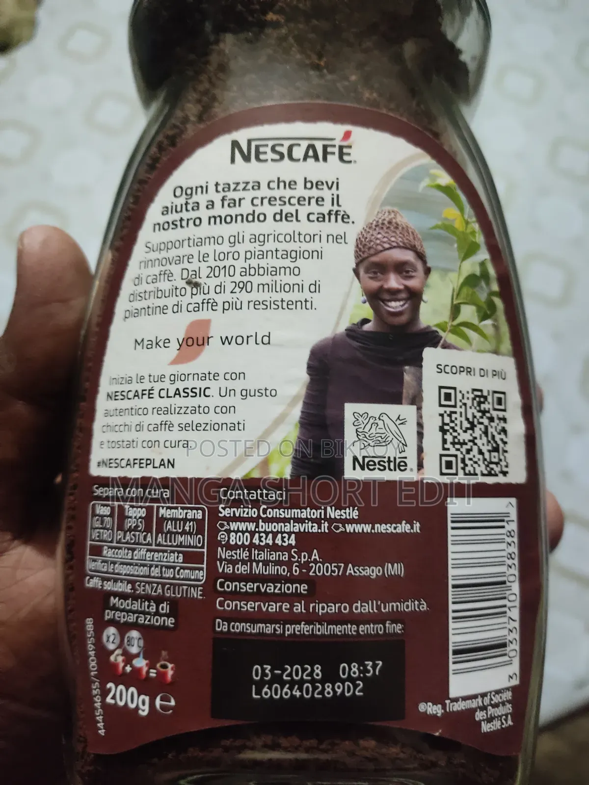 Nescafe Classic 200g Imported by Italy