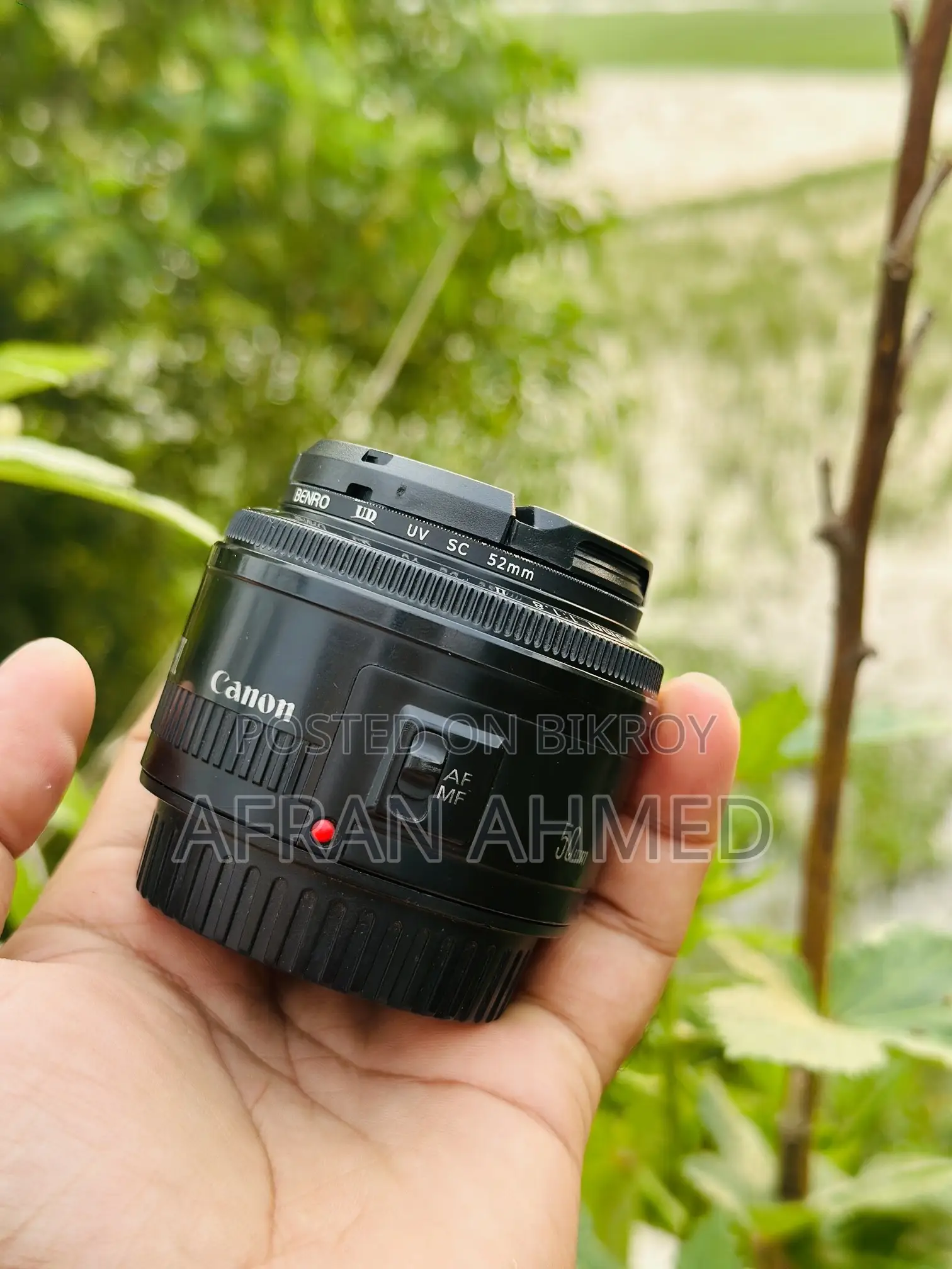 Canon 600D + 50mm F/1.8 Lens
