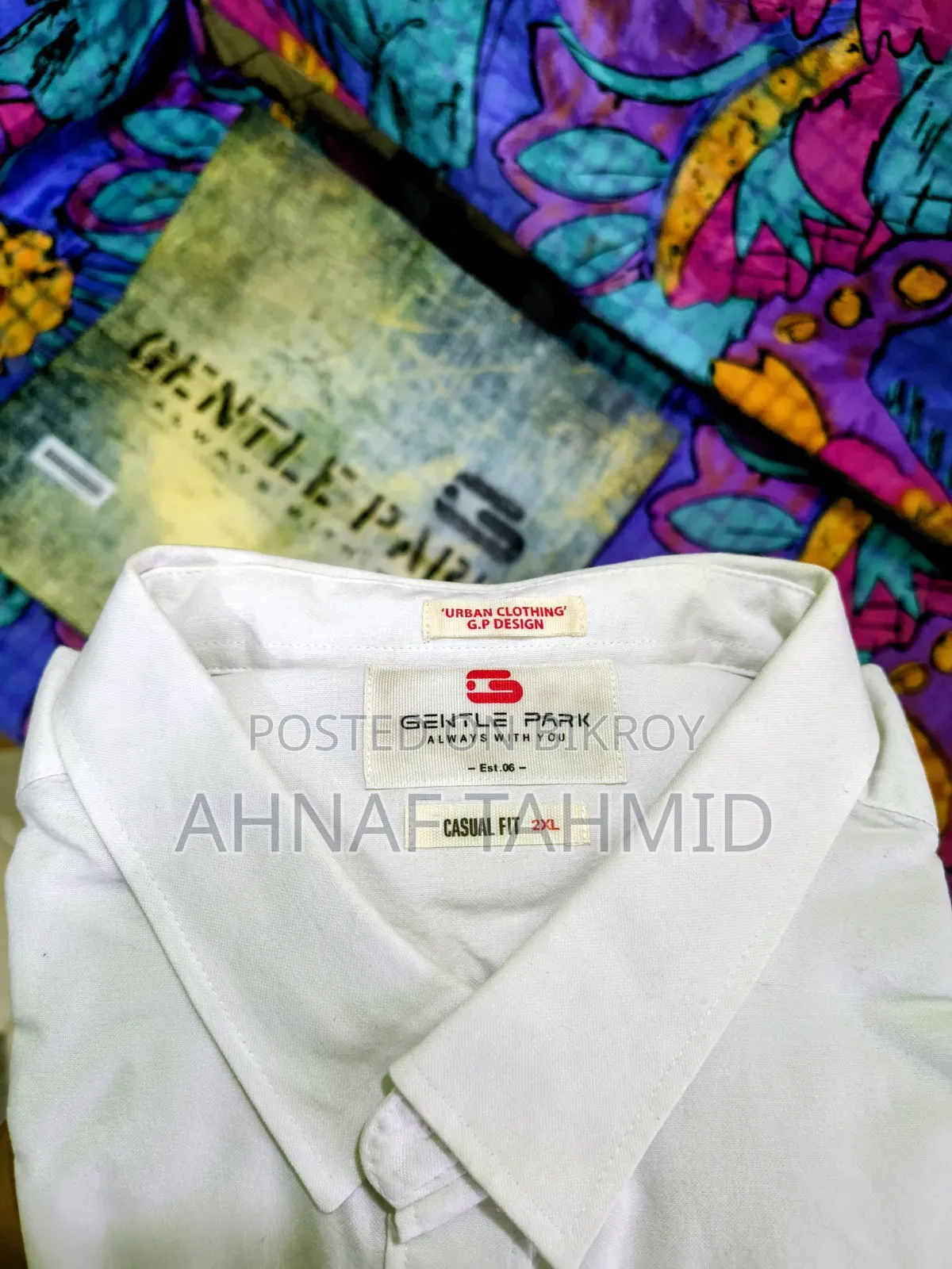 Gentle Park Casual 100% Cotton Shirt