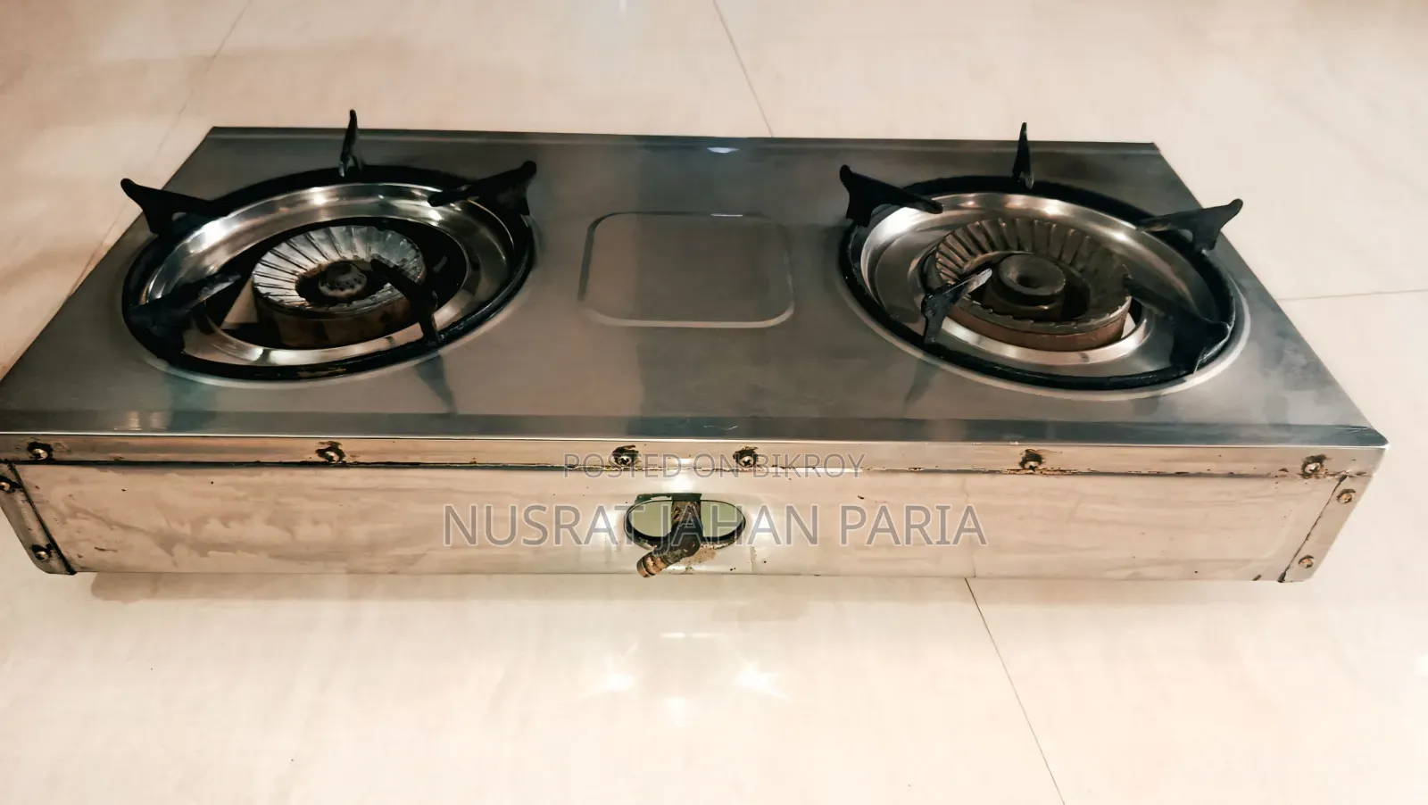 Royal Nova Double Burner Stainless Steel Gas Stove