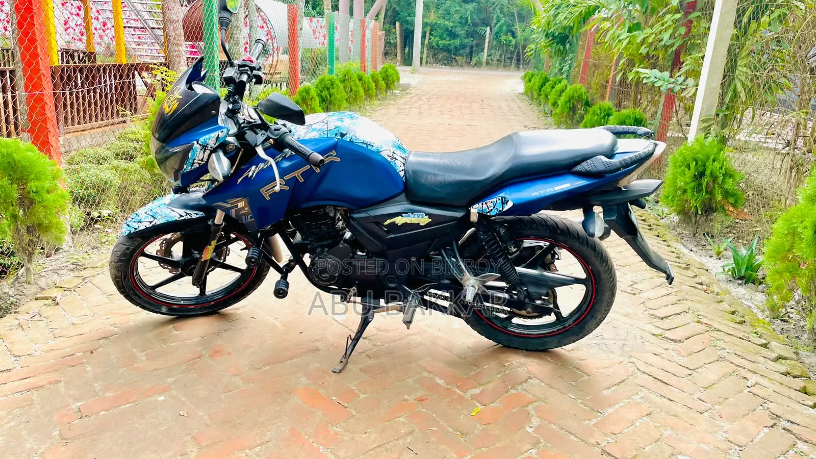 টিভিএস অ্যাপাচি আরটিআর ১৬০ টুভি ২০১৮ ব্লু