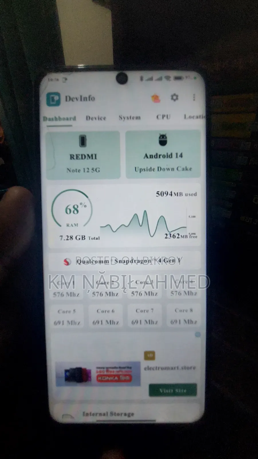 Xiaomi Redmi Note 12 256 GB Gray