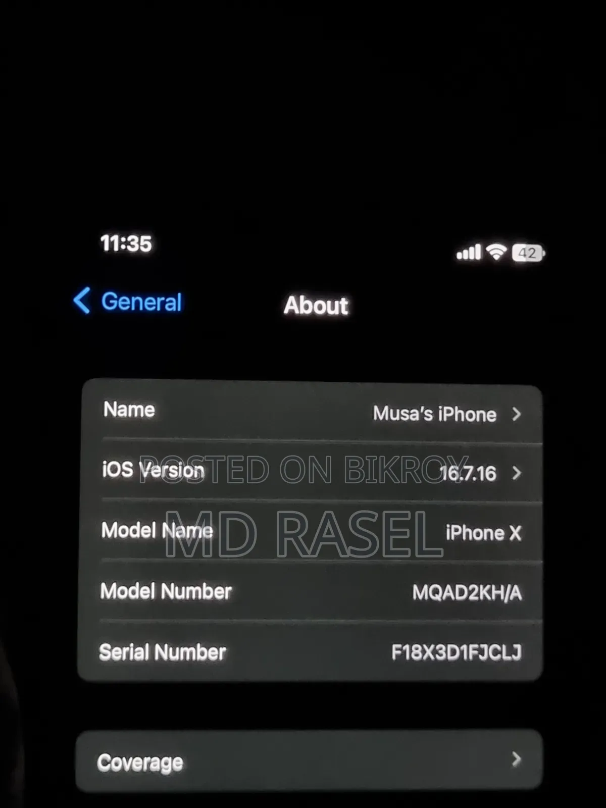 Apple iPhone X 64 GB White