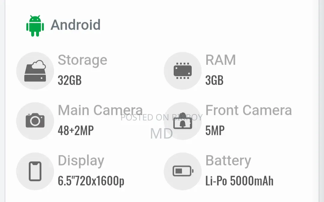 Samsung Galaxy A03 32 GB Blue