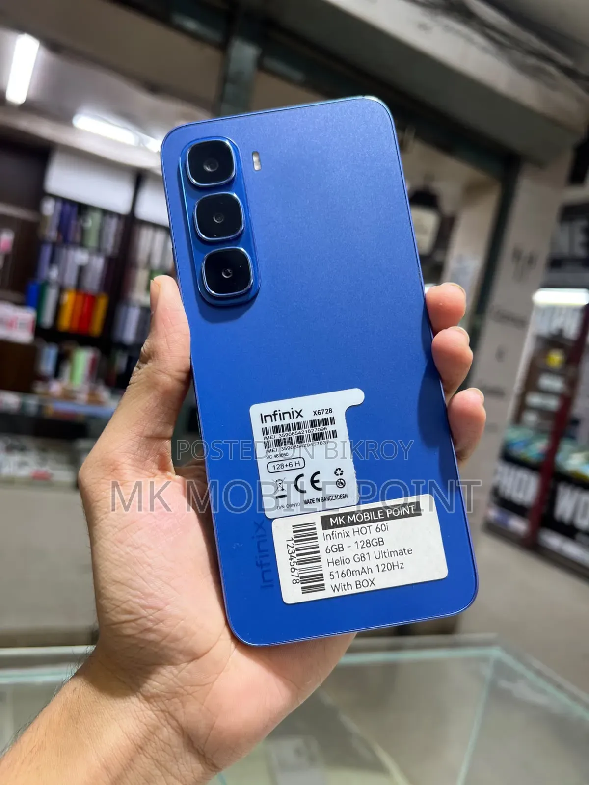 Infinix Hot 60i 128 GB Blue