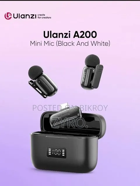 Ulanzi A200 Wireless Lavalier Microphone