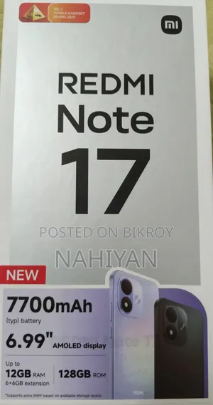 New Xiaomi Redmi Note 17 128 GB Red