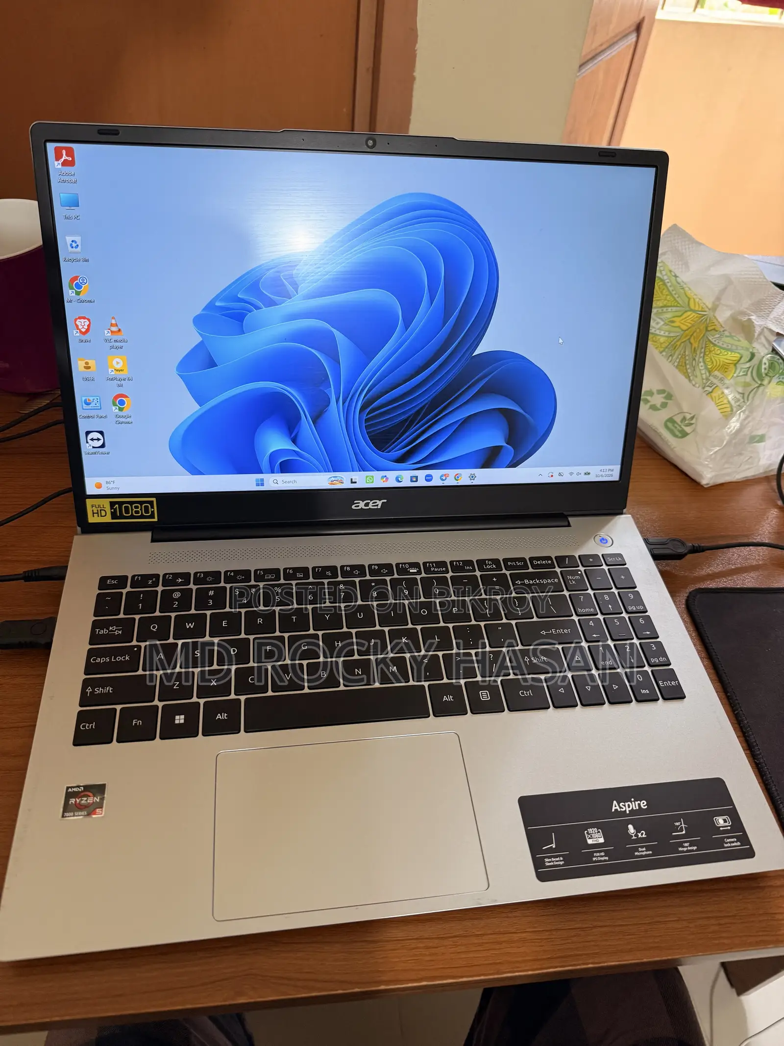 Laptop Acer Aspire 15 8GB AMD Ryzen 5 SSD 512GB