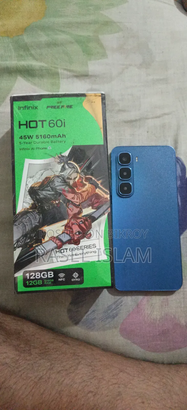 New Infinix Hot 60i 128 GB Blue