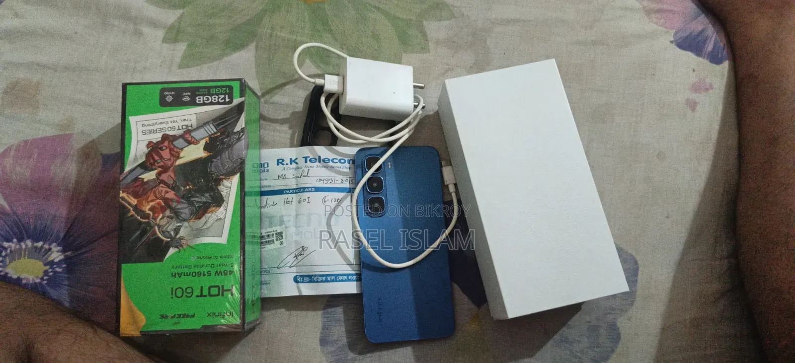 New Infinix Hot 60i 128 GB Blue