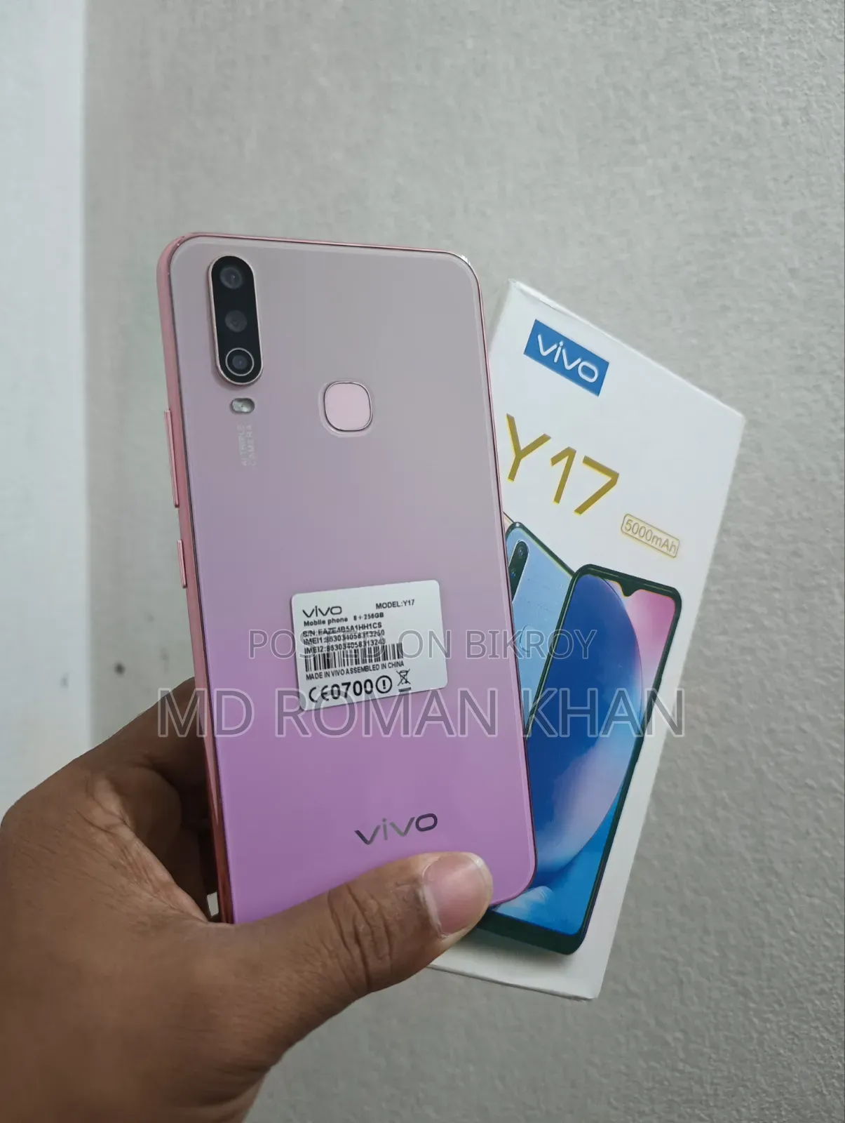 Vivo Y17 256 GB Rose Gold