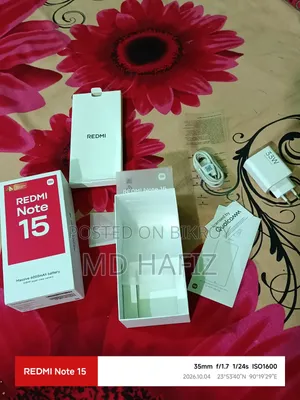 নতুন শাওমি রেডমি নোট ১৫ ২৫৬ জিবি ব্ল্যাক