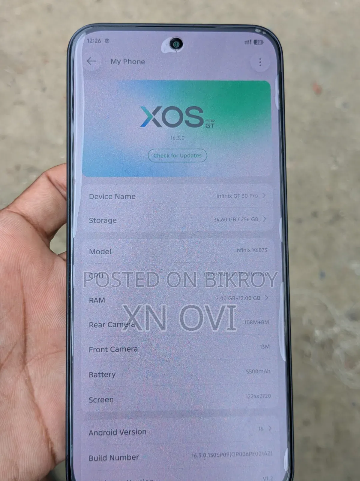 Infinix GT 30 Pro 256 GB Black