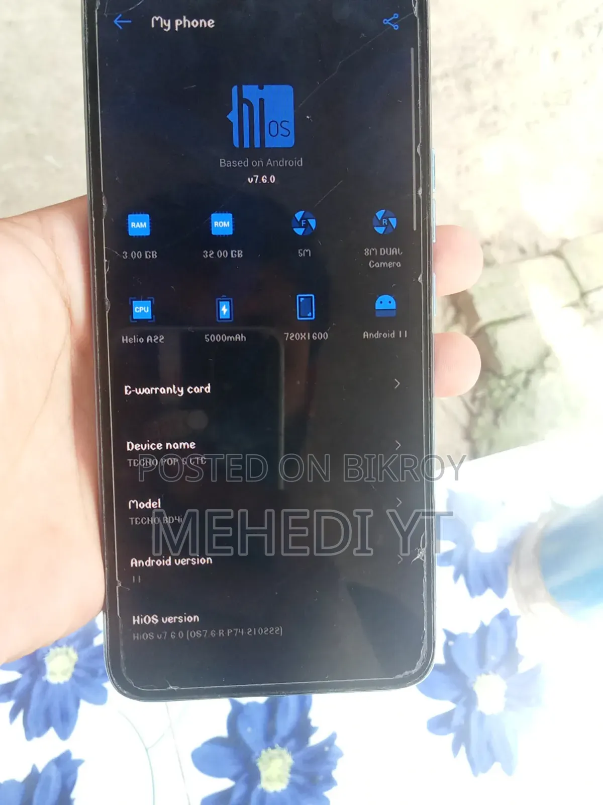 Tecno Pop 5 32 GB Blue