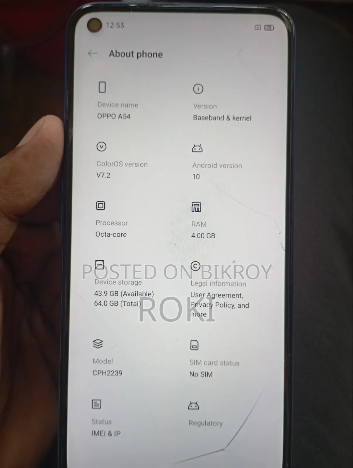 Oppo A54 64 GB Blue