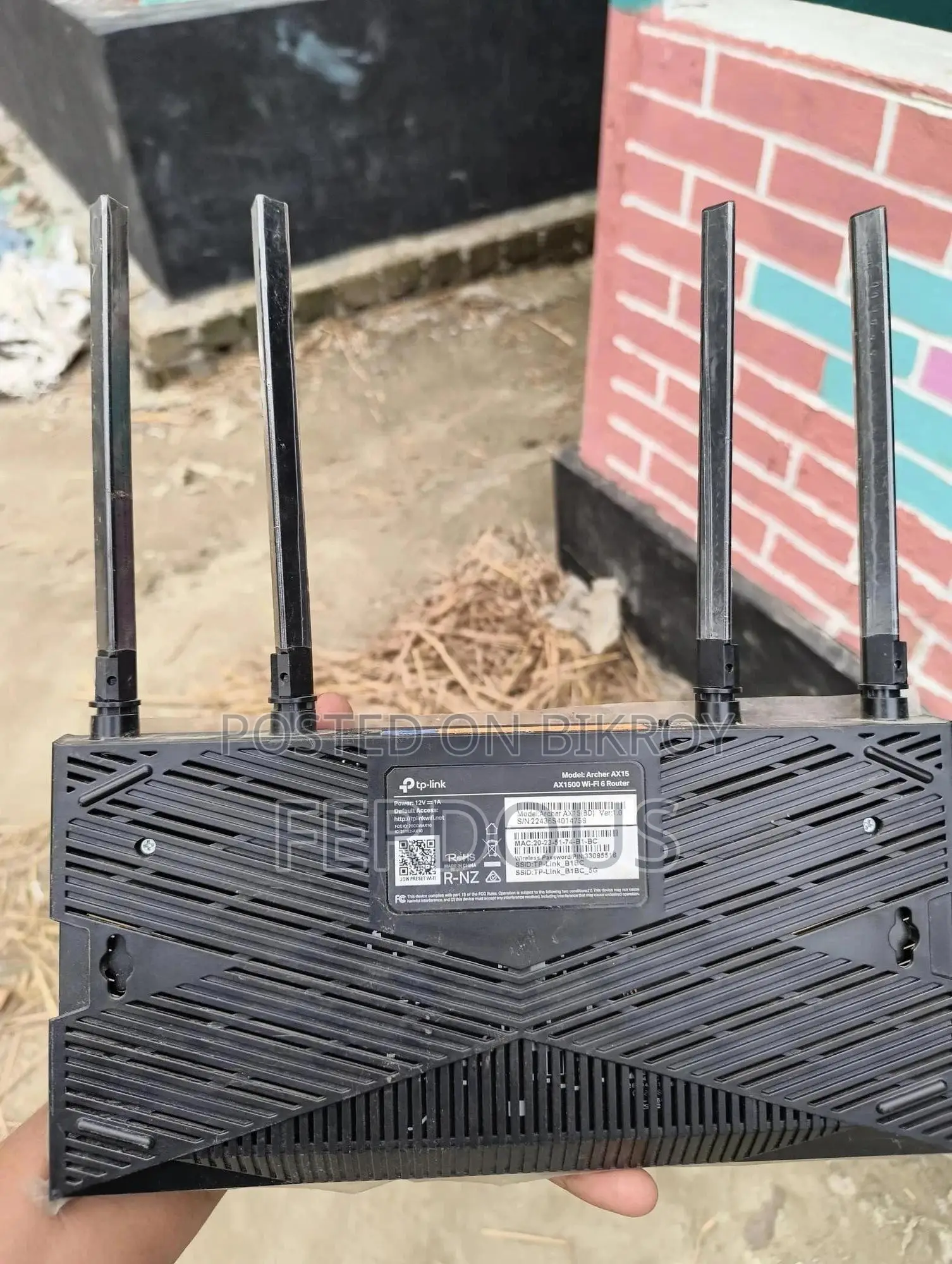 TP-Link Archer AX15 AX1500 Wi-Fi 6 Router – ৬ মাস ব্যবহৃত