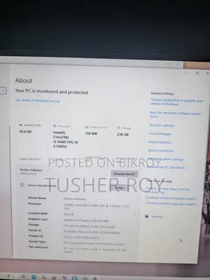 Desktop Computer 16GB Intel Core i5 SSD 256GB
