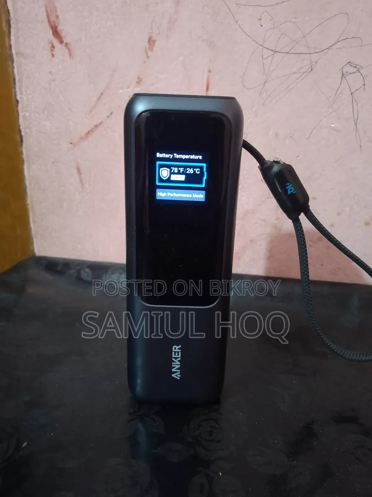 অ্যাঙ্কার ল্যাপটপ পাওয়ার ব্যাংক (২৫কে, ১৬৫ডব্লিউ, বিল্ট-ইন এবং রিট্র্যাক্টেবল ক্যাবল)