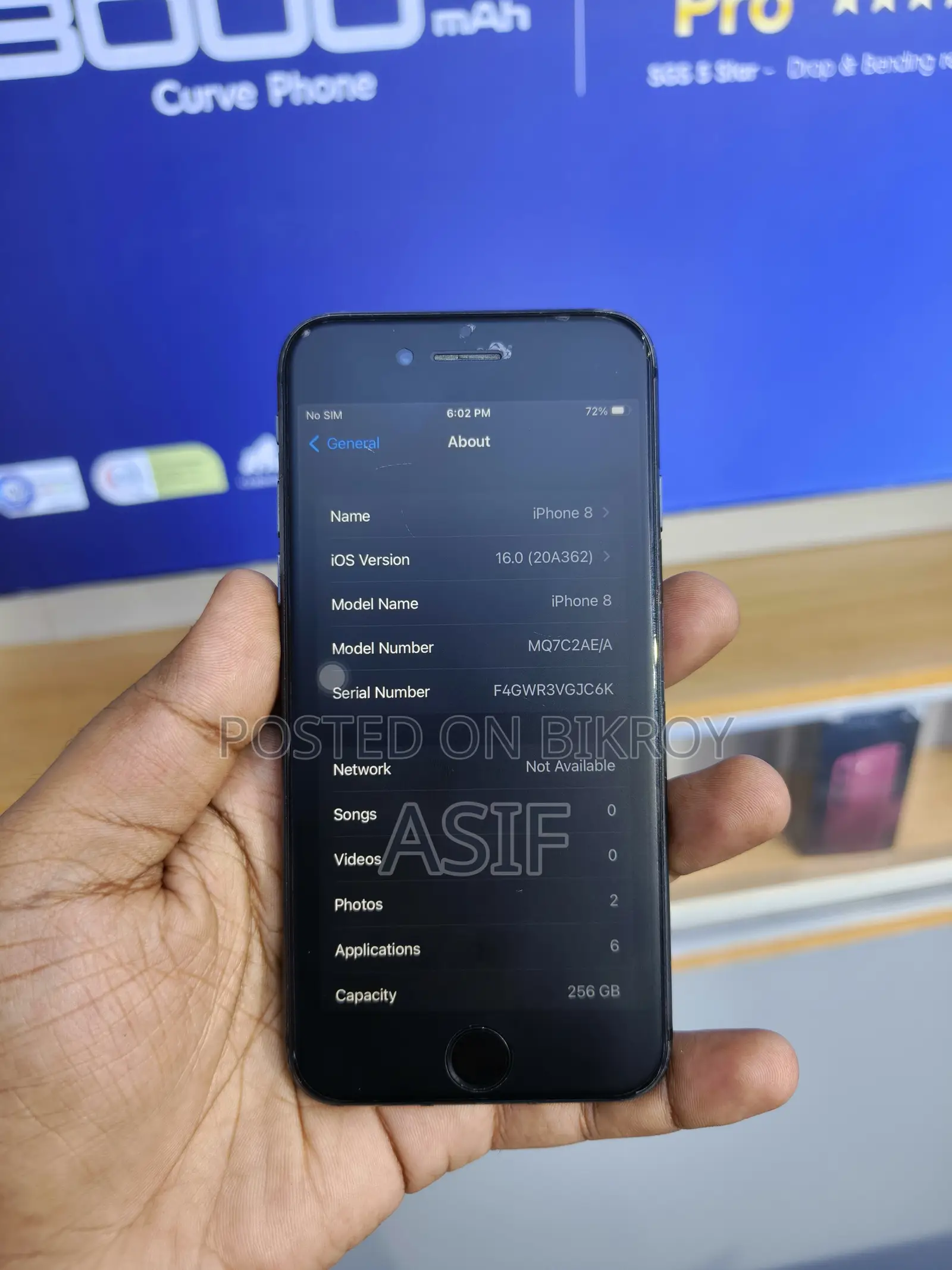 Apple iPhone 8 256 GB Black