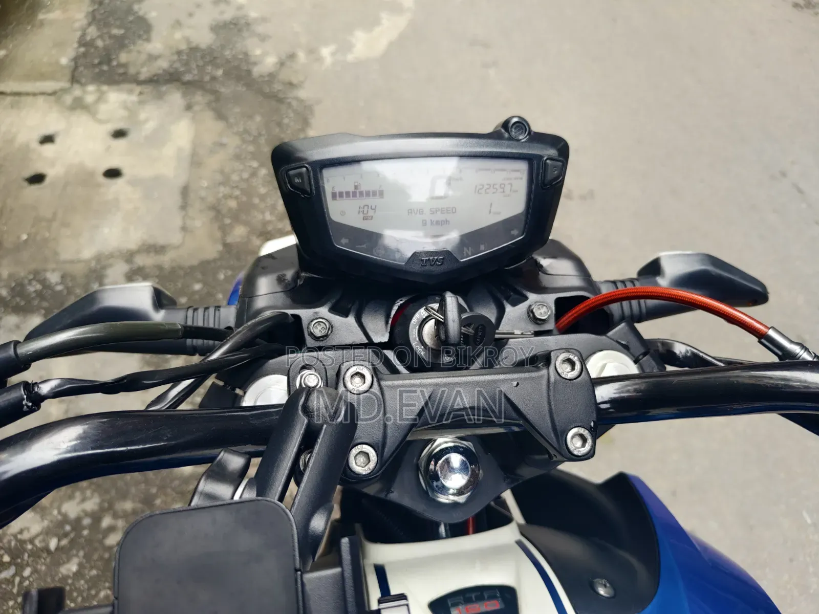 TVS Apache RTR 160 4V 2022 Blue