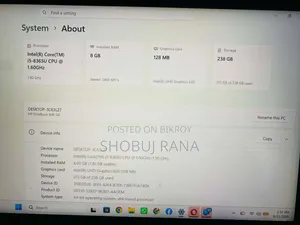 ল্যাপটপ এইচপি এলিটবুক ৮৪০ জি৬ ৮জিবি ইন্টেল কোর আই৫ এসএসডি ২৫৬জিবি