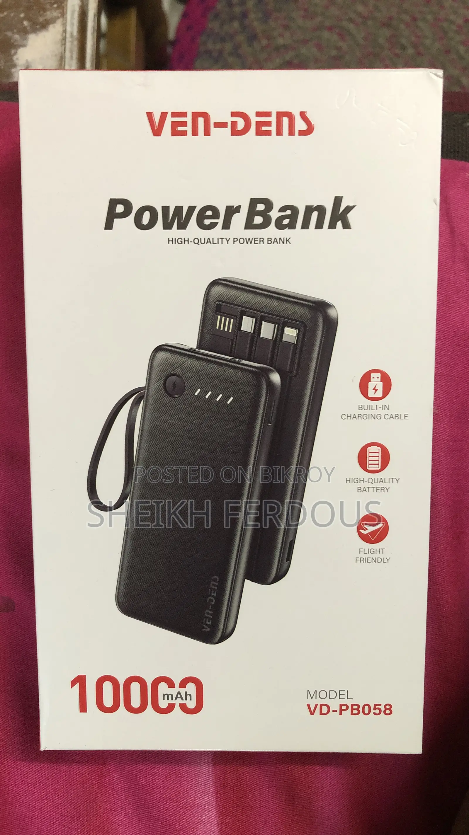 Ven-Dens Power Bank.