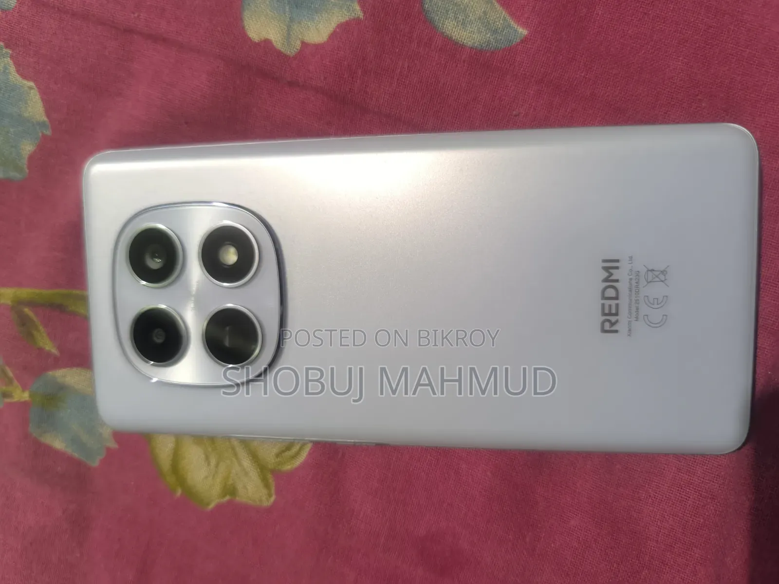 শাওমি রেডমি নোট ১৫ ১২৮ জিবি সিলভার